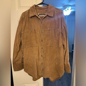 🖤 CLOSET CLEAR OUT 🖤 NWT Free People Corduroy Shacket Chore Shirt Western